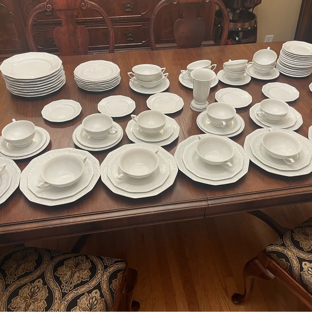 Antique gorgeous dinner service made by Rosenthal (Germany)